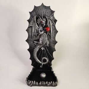 Gothic Dragon Wall Sconce Incense Burner Holder Halloween Mideval Decor
